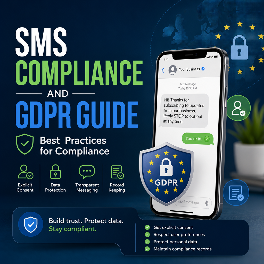 SMS compliance and GDPR guide with data protection and messaging best practices