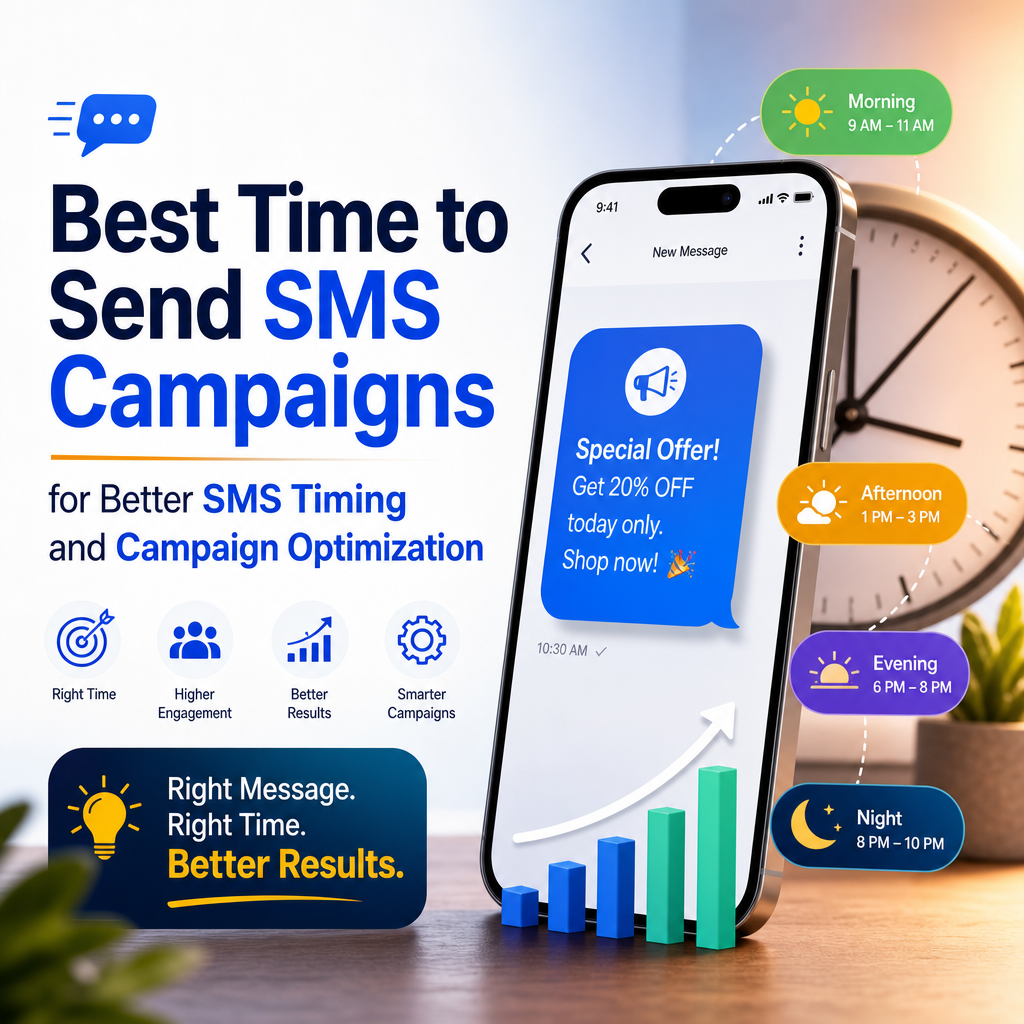 Best Time to Send SMS Campaigns for Better SMS Timing and Campaign Optimization