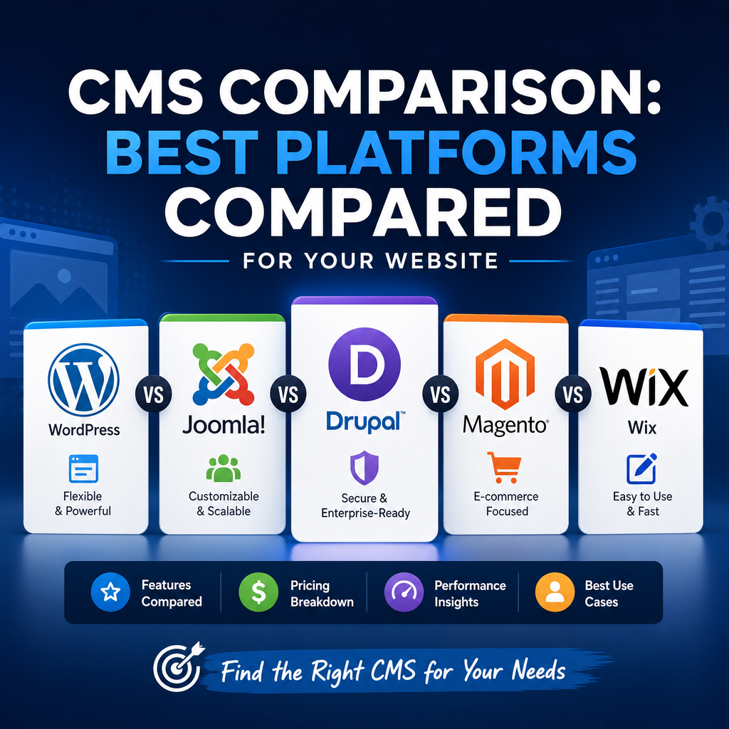 CMS Comparison: Best Platforms Compared for Your Website