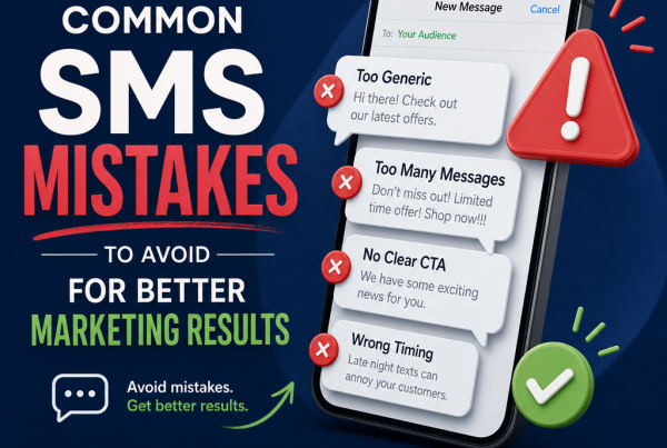 Common SMS marketing mistakes to avoid for better engagement and stronger results.