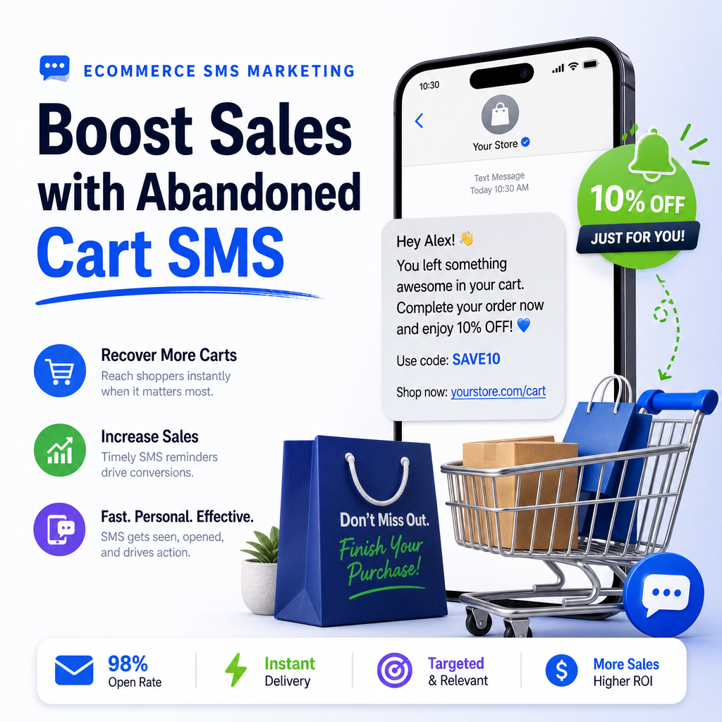 Ecommerce SMS Marketing: Boost Sales with Abandoned Cart SMS
