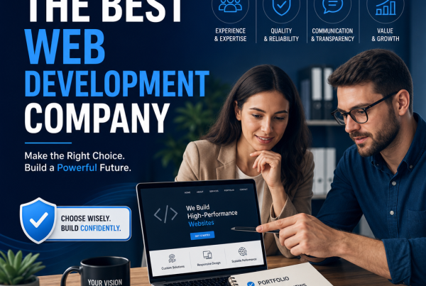 Checklist for choosing a web development company: experience, quality, communication, and value