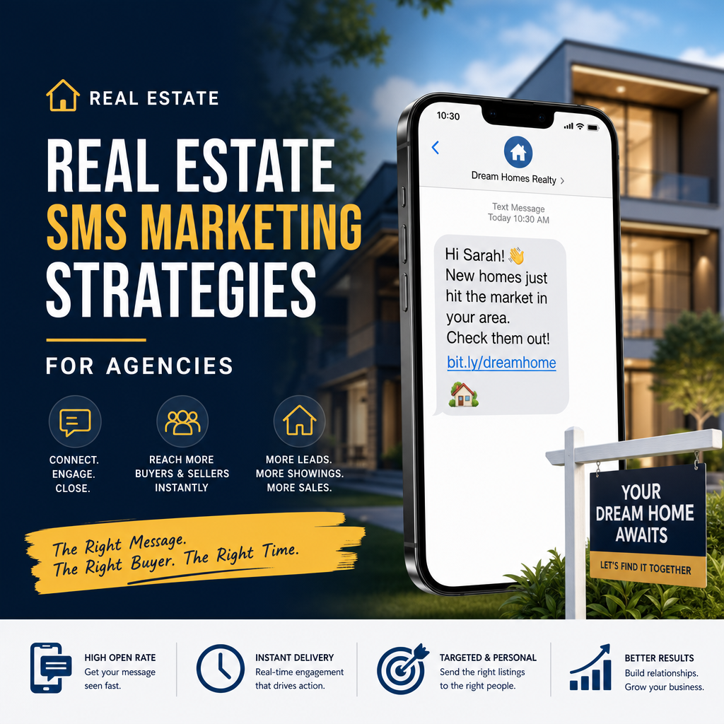 Real Estate SMS Marketing Strategies for Agencies