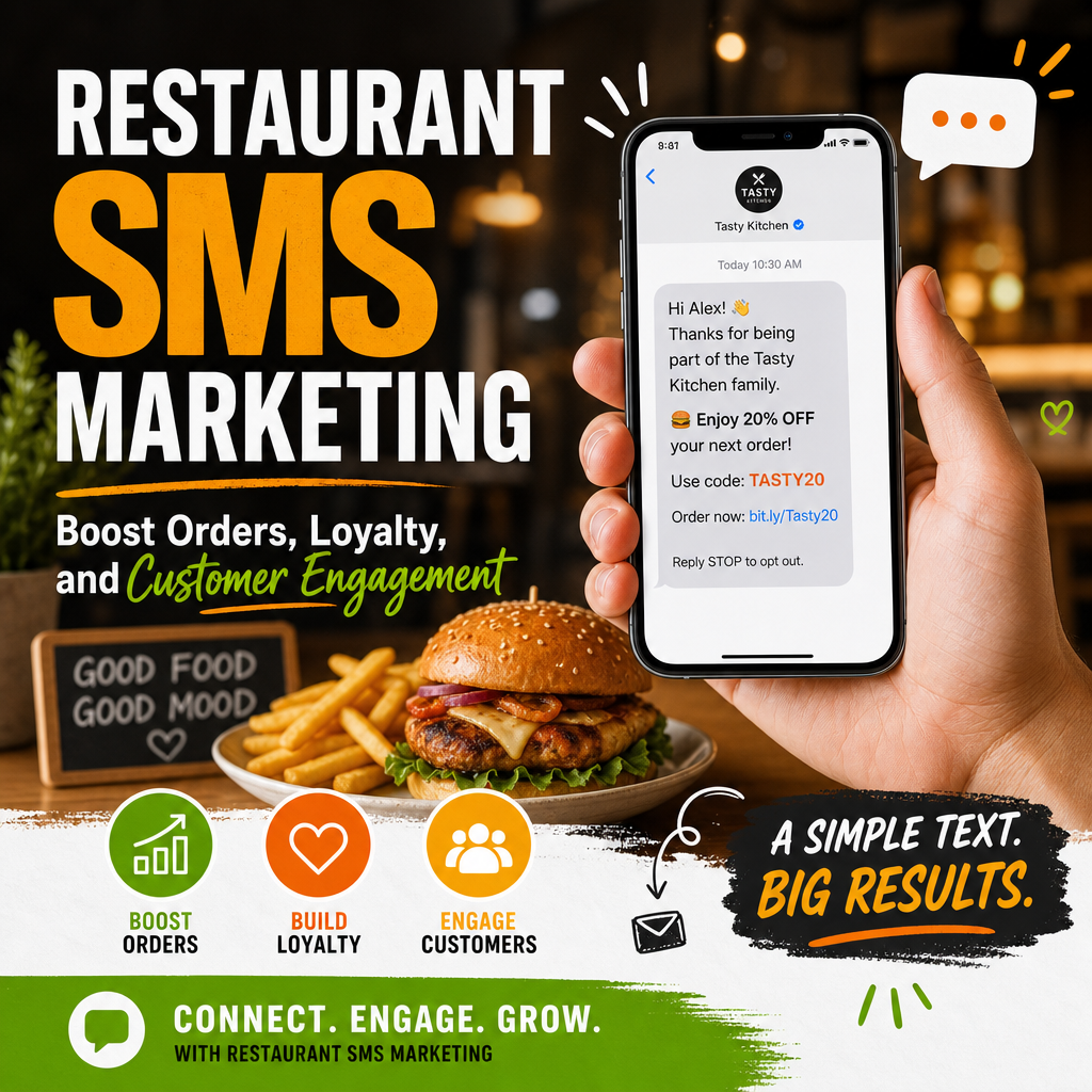 Restaurant SMS Marketing: Boost Orders, Loyalty, and Customer Engagement
