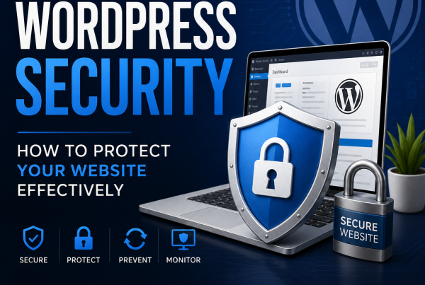 WordPress security tips: strong passwords, plugin updates, backups, and firewall protection